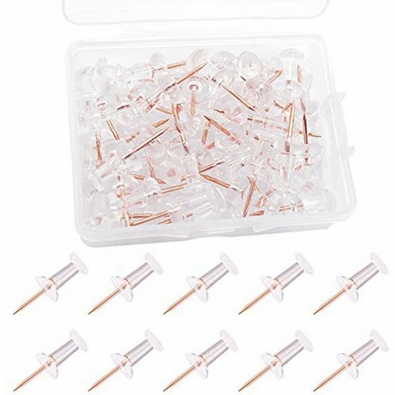 Cinvo 画鋲 押しピン ピン穴が目立たない プラスチック画鋲 頑丈 プッシュピン おしゃれ ダルマタイプ 透明色50個入り 収納ケース付 通販 Lineポイント最大0 5 Get Lineショッピング