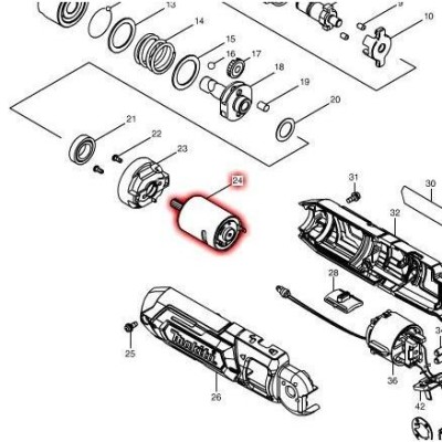 マキタ 部品 629235-0 TD022D用 直流モーター | LINEブランドカタログ