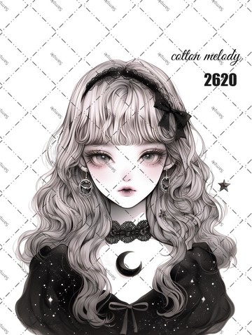 original sticker no.2620 人物貼紙 原創貼紙 原創人物貼紙 裝飾貼紙 cotton melody