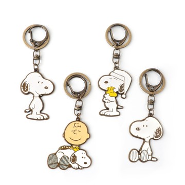 Norns Peanuts史努比金屬鑰匙圈-Snoopy 查理布朗 woodstock正版授權公仔吊飾