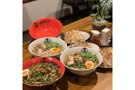 東海オンエアコラボ 赤どんぶり付　東海八丁台湾・キブサチ塩・醤油らーめん・岡崎餃子セット