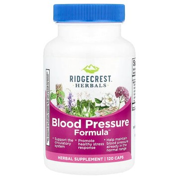 RidgeCrest Herbals, 血壓幫助配方™，120 粒膠囊