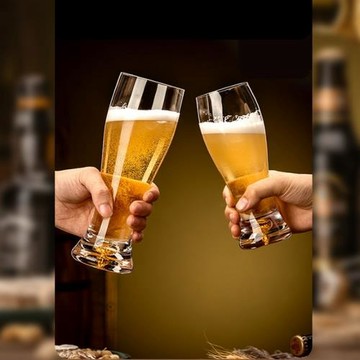 輕奢高檔大號精釀啤酒杯子家用套裝大容量創意網紅酒吧扎啤杯玻璃