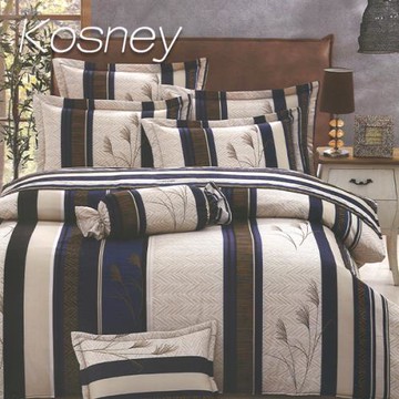 KOSNEY  秋暖情  頂級雙人活性精梳棉六件式床罩組台灣製