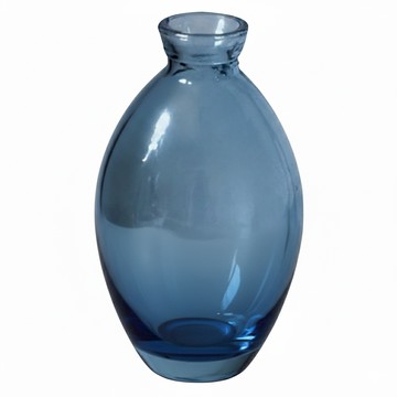 空氣選物 水滴玻璃花瓶 高瓶 簡約玻璃花器 居家裝飾擺件  1個  水藍  尺寸:6.5 x 6.5 x 12cm