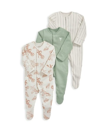 叢林小虎-連身衣3件組6-9m