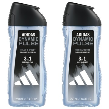 adidas 愛迪達 男性三合一潔顏洗髮沐浴露  2個  250ml