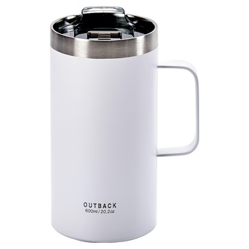 OSLO Outback 馬克杯 V2 長型 600ml 不鏽鋼 保溫杯  白色  1個