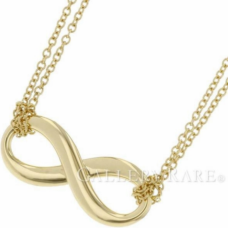 ティファニー ネックレス インフィニティ ペンダント K18ygイエローゴールド Tiffany ジュエリー ループ ダブルチェーン 通販 Lineポイント最大0 5 Get Lineショッピング