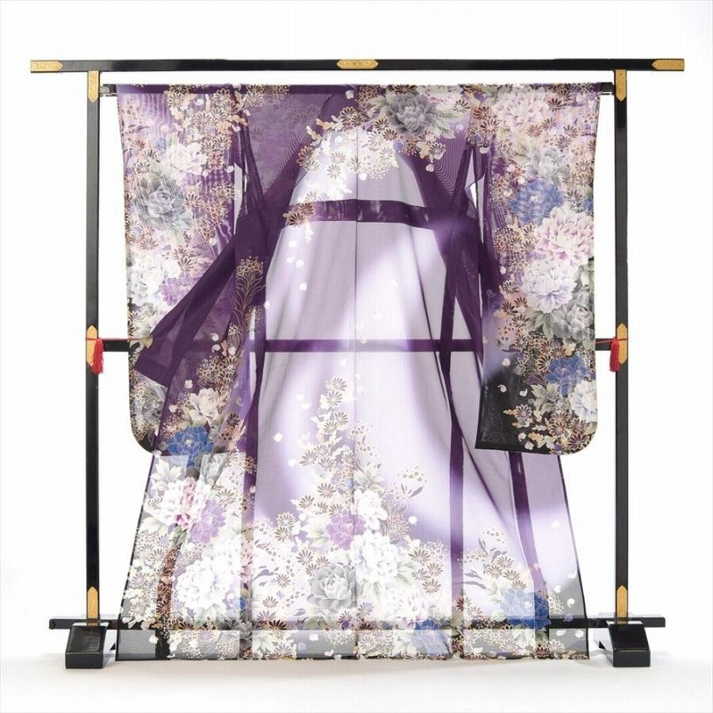 希少 夏用振袖 絽 夏用 絽 振袖レンタル 身長 157cm〜172cm位 夏 結婚式 成人式
