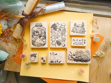 楓木印章套組-有你的季節