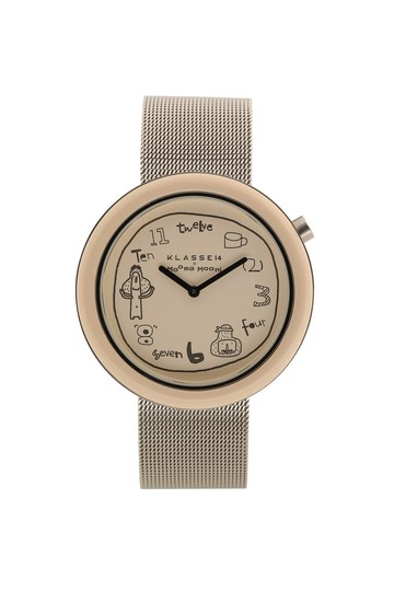 Klasse14 x Topbananax Mooma Mooni 米色鋼帶手錶 36/42MM