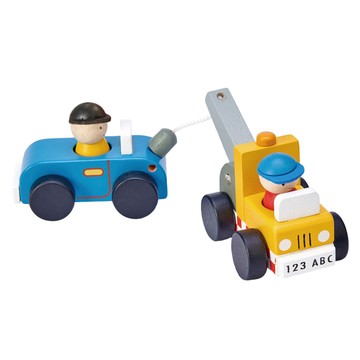 tender leaf 拖吊車 3歲以上  藍色 + 黃色  1組  21x5.2x6.7cm