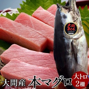 まぐろ大間産 天然本マグロ 大トロ [200g×2柵] 大間のまぐろ 一本釣り 生まぐろ トロ 刺身用 大間港直送［秋の味覚 ギフト］