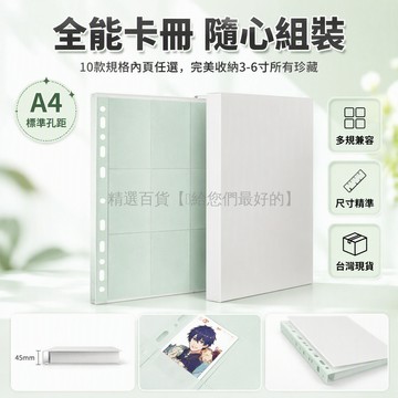 台灣出貨✨ A4 活頁卡冊 明信片收納冊 拍立得整理冊 雜誌內頁卡夾 九宮格活頁本 3 寸 4 寸 6 寸通用