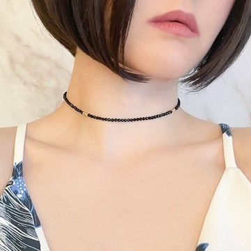 黑瑪瑙簡約頸鍊 SV096