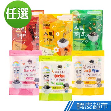 韓味不二 韓國進口海苔酥隨手包(兒童蔬菜味/兒童原味/兒童蝦&鯷魚味/辣味/原味/堅果蔬菜) 廠商直送