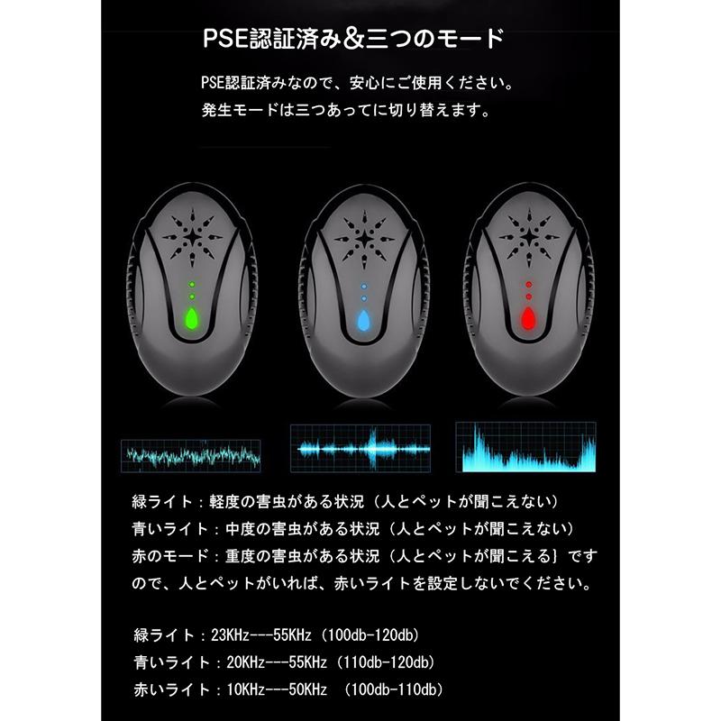 ネズミ駆除機 ネズミ 駆除機 ねずみ駆除 4個セット 超音波 ネズミ撃退器 屋根裏 害虫 電磁波 害虫 駆除機 撃退器 PSE認証済み ゴキブリ ノミ ダニ撃退器