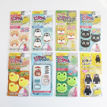 日本可愛柴犬抹布粘廚房可掛清潔巾海綿粘卡通小動物固定貼魔術貼