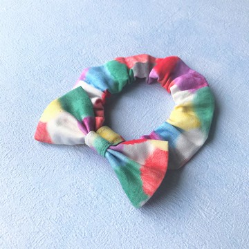 蝴蝶結鬆緊項圈 寵物領結 bow tie -- 彩色毛球_綠紅