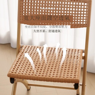 【臺灣公司 可打統編】免運 折疊椅 可折叠藤椅家用餐椅阳台靠背座椅塑料藤编椅子户外露营摆摊小凳子 可開發票 全館五折 工廠現貨直銷 新品特價 m10024