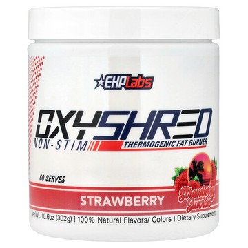EHPlabs, OxyShred Non-Stim，生熱燃脂劑，草莓日出，10.6 盎司（302 克）