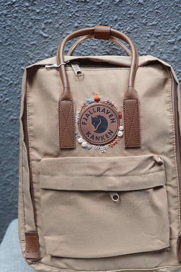 森林主題 卡其色kanken包-此款圖案可訂製 但卡其色包款已斷貨