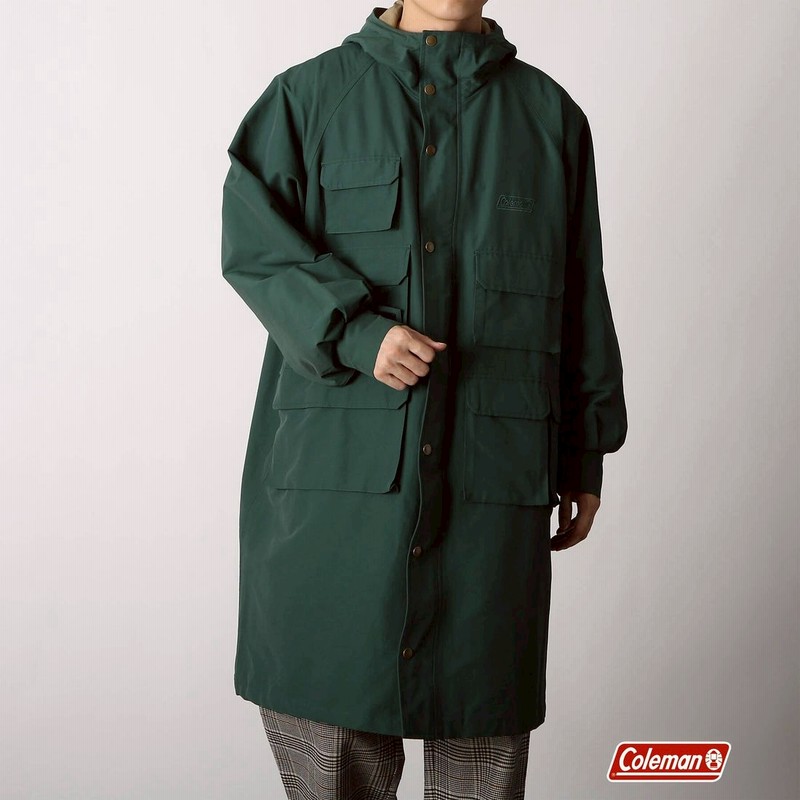 ザ ショップ ティーケーメンズ The Shop Tk Men Coleman コールマン別注 ファンクションポケットロングマウンテンパーカ ダークグリーン 通販 Lineポイント最大5 0 Get Lineショッピング