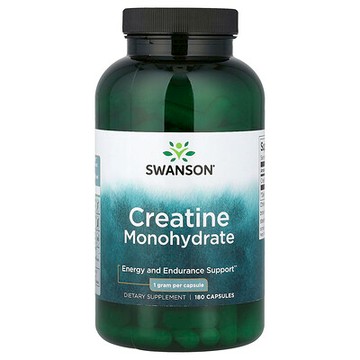 Swanson, Creatine Monohydrate, 1 g, 180 Capsules