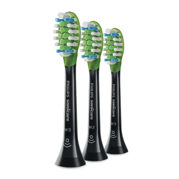 ★報稅省錢週兩件88折★飛利浦 Sonicare 智臻亮白刷頭3入-黑 (HX9063/96)