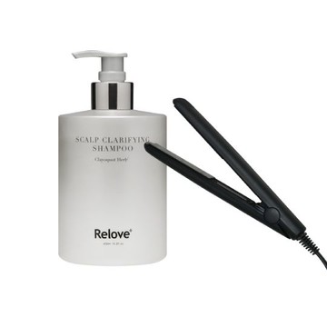 【Relove】107酵萃™蓬鬆控油淨化頭皮洗髮精 450ml-峽灣森林+M2 拒絕重力迷你離子夾