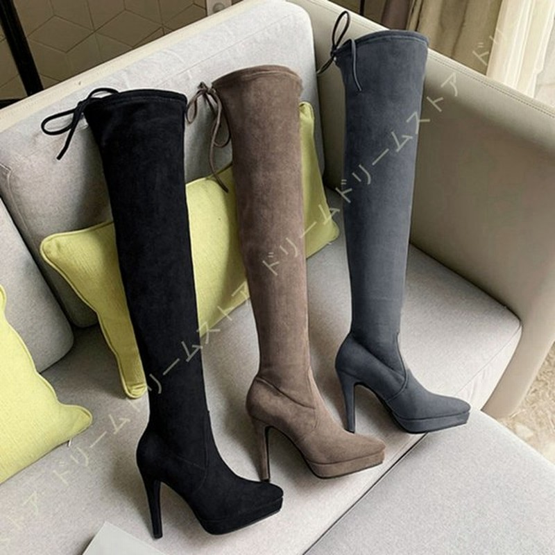 ロングブーツ レディース 細身 厚底 履きやすい ピンヒール ハイヒール 痛くならない 黒 サイハイブーツ 大きいサイズ 歩きやすい 11cmヒール 暖かい 通販 Lineポイント最大0 5 Get Lineショッピング