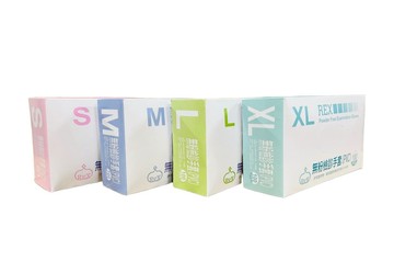 綠士REX-PVC無粉檢診手套 (無粉) 100入/盒 S/M/L/XL