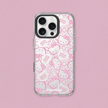 Clear MagSafe兼容透明手機殼∣Hello Kitty/粉紅愛心 for iPhone