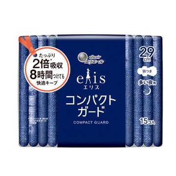日本大王elis 愛麗思GO出色極致薄衛生棉29cm (15片/包) x27包(箱購)夜用