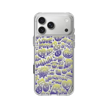iPhone 17 Pro Max Clear Case（相機按鈕） 透明 - Chocomoo - Chocomoo WORLD: WATER GRAPE