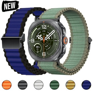 SAMSUNG Trail 尼龍錶帶適用於三星 Galaxy Watch Ultra 2/1 2026/2025 47