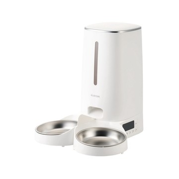 ELECOM 易清洗自動寵物餵食器4L-雙碗(適用貓犬)