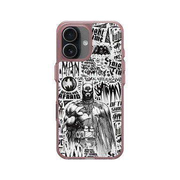 iPhone 17 Clear (相機按鈕) 晶醺玫 - Batman 蝙蝠俠 - 蝙蝠俠塗鴉
