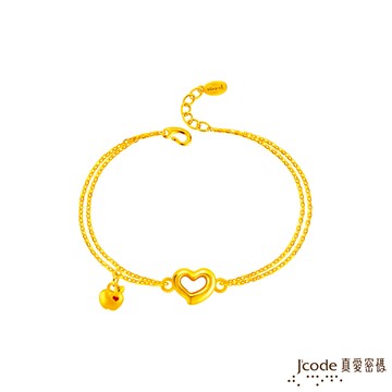 【J'code真愛密碼金飾】 平安順心硬金手鍊