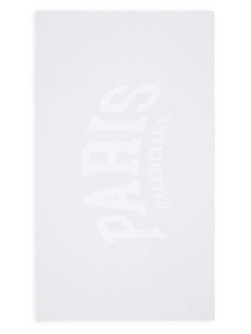 Balenciaga - Paris-jacquard beach towel - unisex - Cotton - OS - White