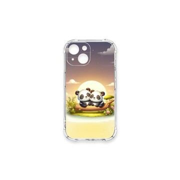 iPhone 13 mini 殼 TRON IPhone 13 MINI 可愛萌熊貓 四角防摔殼 手機殼