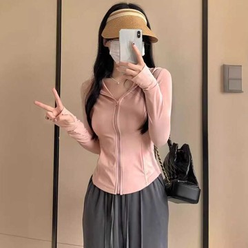 🚀台灣出貨+虧本衝評🚀日本🇯🇵 冰絲防曬衣女款夏季修身瑜伽服外套收緊身上衣2026新款防曬服開衫
