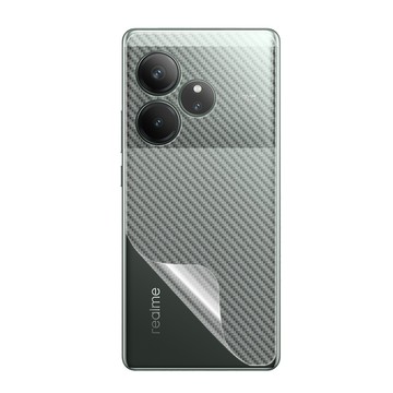 o-one realme GT6 背蓋保護貼 卡夢碳纖維材質 強韌彈性 通過抗撞擊力檢測