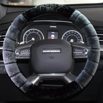 長城M4哈弗H6升級運動版H9H5H2H1哈佛C50C30專用毛毛冬季方向盤套
