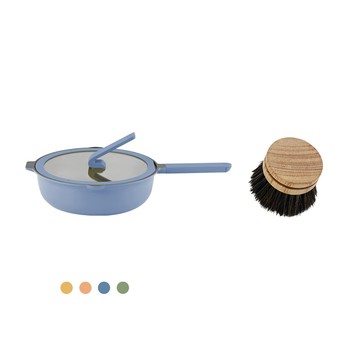 新品 | 哈哈鍋3.0-鈦塗層不沾鍋26CM深煎鍋 + 不沾鍋刷 x1