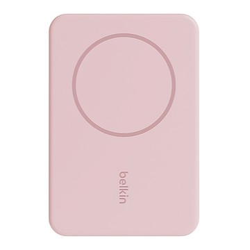 belkin 貝爾金 BoostCharge 5K磁吸行動電源  支架  iPhone 12以上系列  粉色