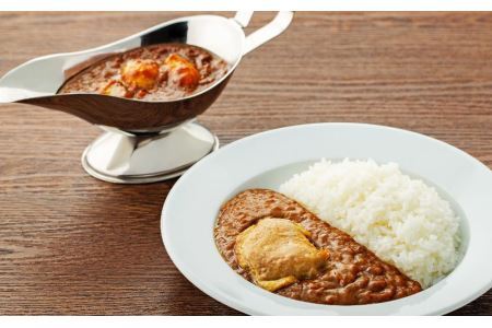 創業28年！札幌の老舗カレー店『クロック』冷凍欧風ルーカレー４食セット(チキンカレー・ホタテカレー各２食)