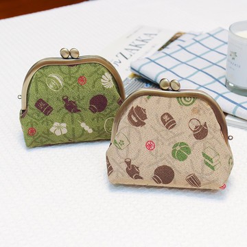 宇治大型口金包-茶器