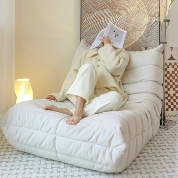 免運公司貨 開發票 懶人沙發可躺可睡網紅客廳毛毛蟲沙發巨大陽臺臥室榻榻米單人躺椅